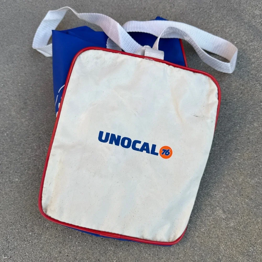 Vintage LA Dodgers Unocal 76 Rookies of the Year Duffle Bag Blue MLB‎ Promo